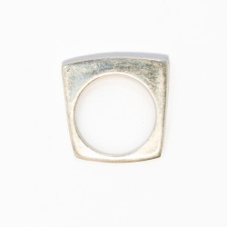 Flat-Top Silver Ring